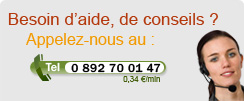 Appelez-nous au : 0 892 70 01 47